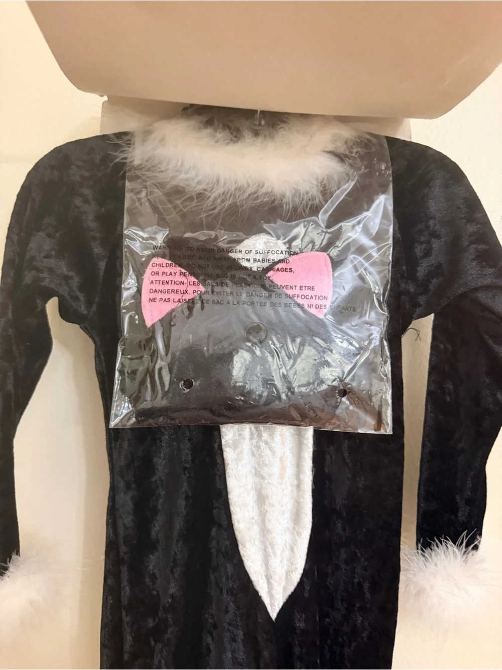 Velvet Black Cat Toddler Costume - Black